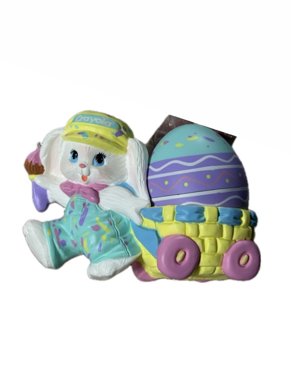 Crayola Pastel Bunny with Easter Egg Basket - Multi-Color Hallmark Figure